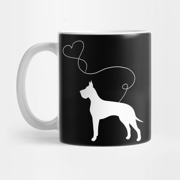 dog cute great danes heart by LiFilimon
